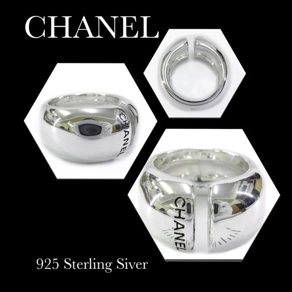 🚫sold🚫CHANEL 925 Sterling Silver Ring Vintage - Picture 8 of 8
